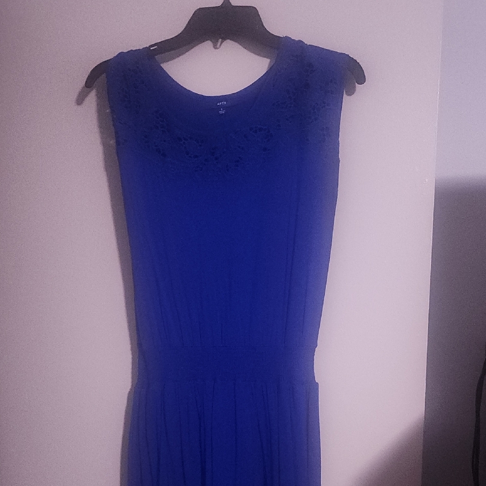 Apt. 9 Blue Sleeveless Maxi Sundress for Weddings